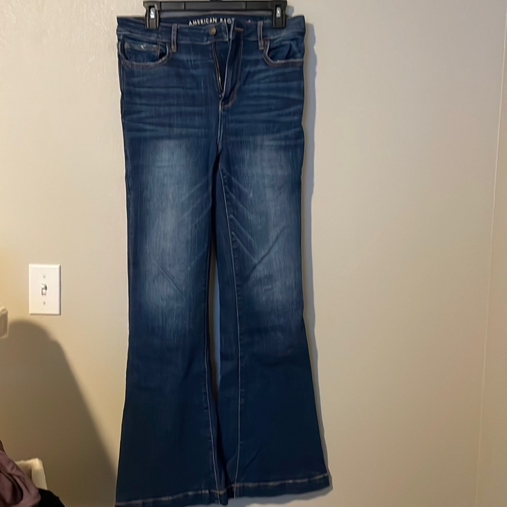 American Eagle Super Hi Rise Flare Jeans